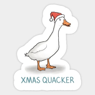 Xmas Quacker Sticker